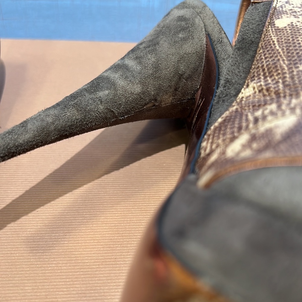 Miu Miu Rhinestone Suede Slingbacks - Picture 8 of 8